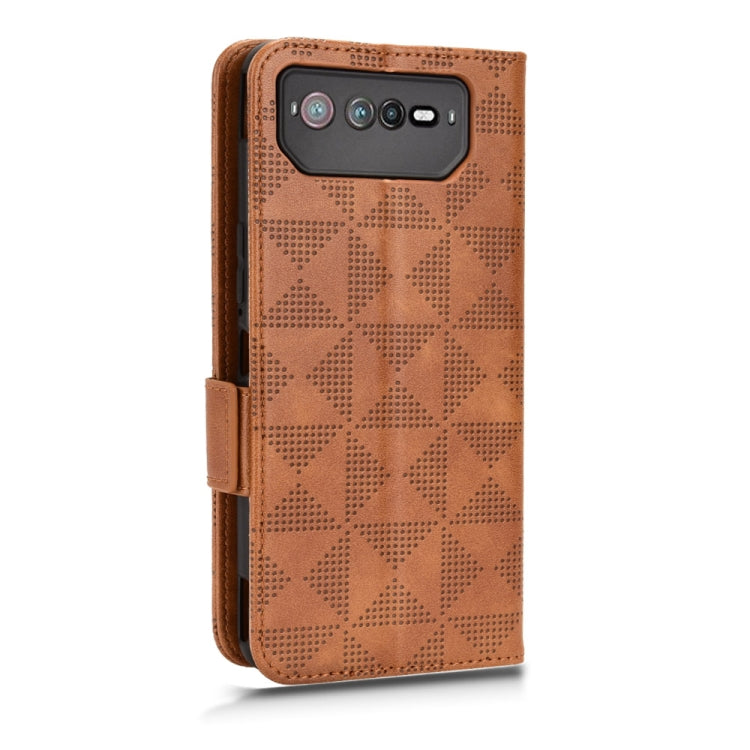 For Asus ROG Phone 6 Symmetrical Triangle Leather Phone Case
