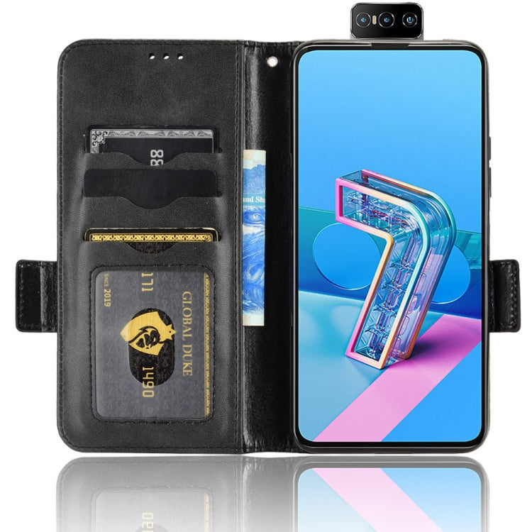 Symmetrical Triangle Leather Phone Case For Asus Zenfone 7 Pro ZS671KS / 7 ZS670KS / 8 Flip ZS672KS