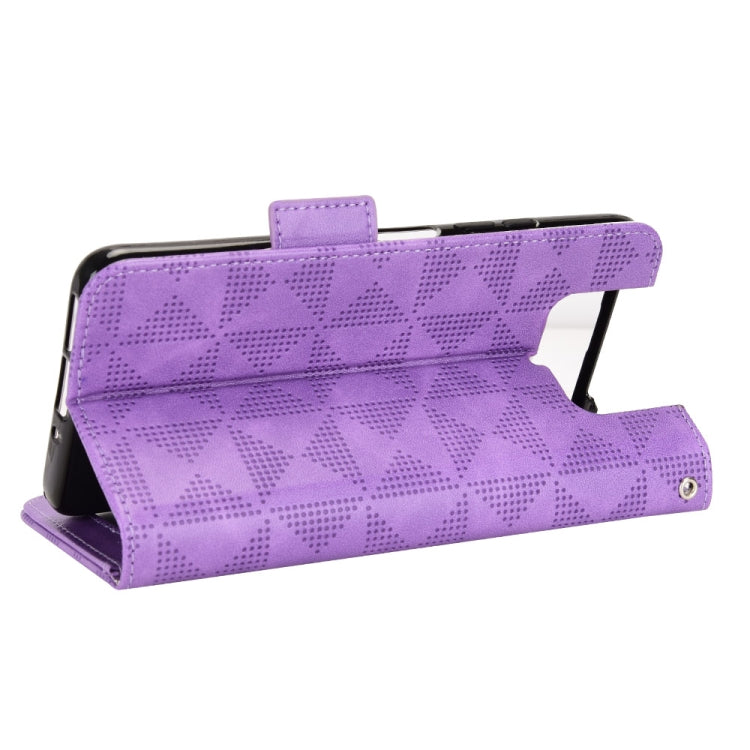 Symmetrical Triangle Leather Phone Case For Asus Zenfone 7 Pro ZS671KS / 7 ZS670KS / 8 Flip ZS672KS