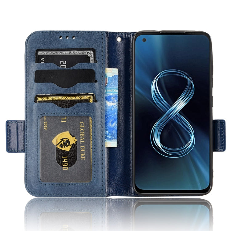 For Asus Zenfone 8 ZS590KS Symmetrical Triangle Leather Phone Case