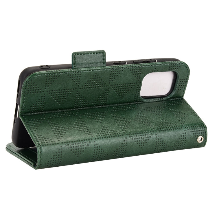 For Asus Zenfone 8 ZS590KS Symmetrical Triangle Leather Phone Case