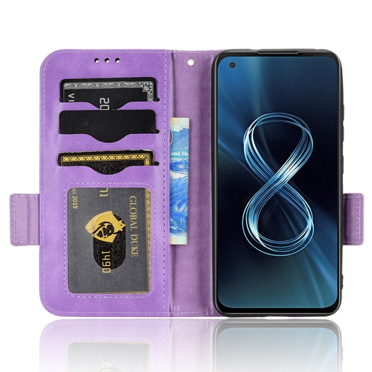 For Asus Zenfone 8 ZS590KS Symmetrical Triangle Leather Phone Case