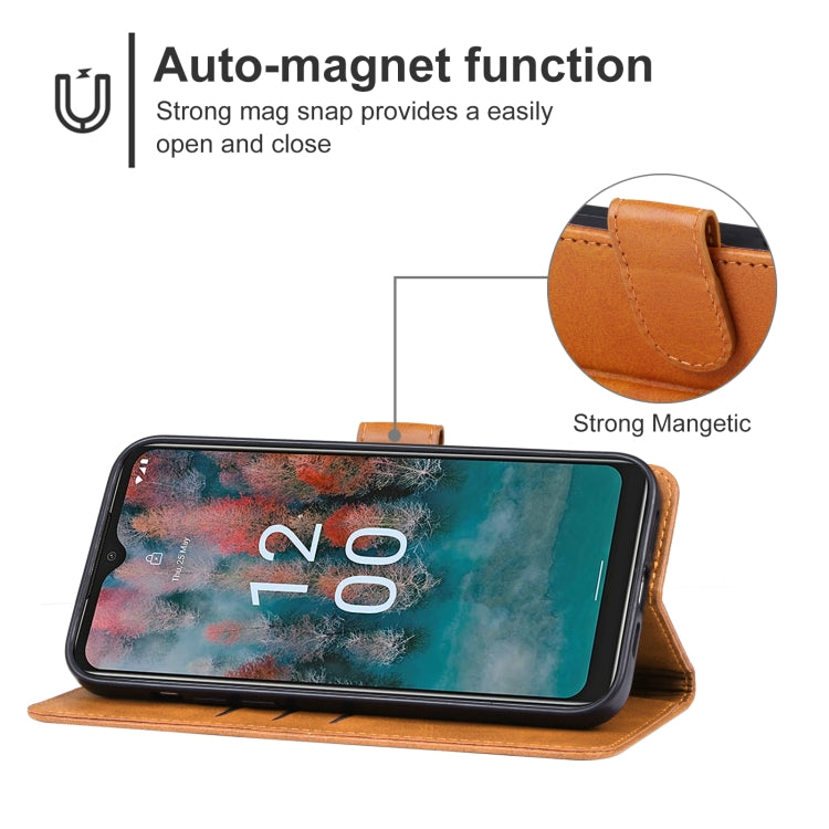 For Nokia C12 Pro Leather Phone Case