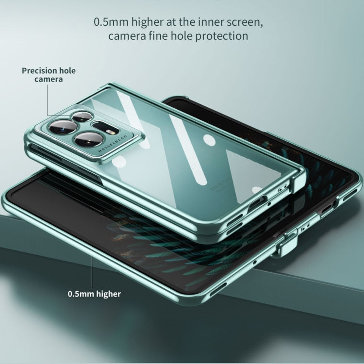 For OPPO Find N2 Integrated Electroplating Magnetic Transparent All-inclusive Phone Case