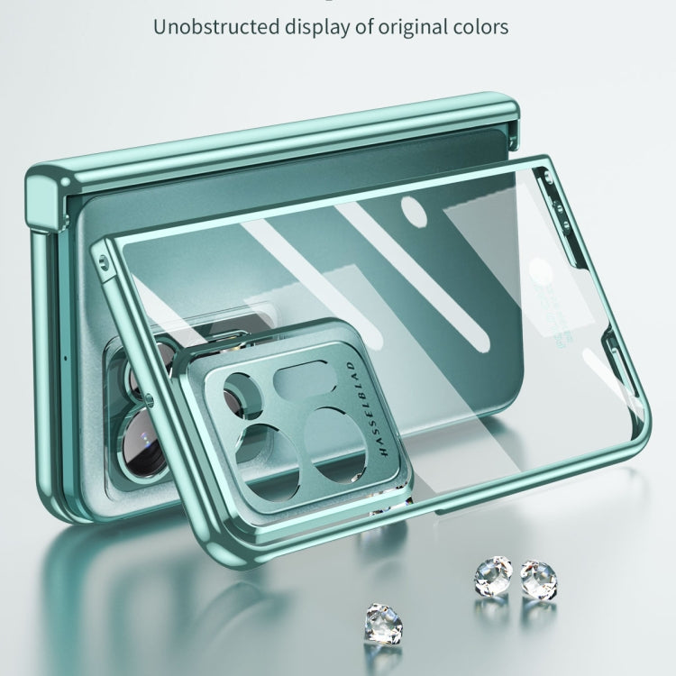 For OPPO Find N2 Integrated Electroplating Magnetic Transparent All-inclusive Phone Case