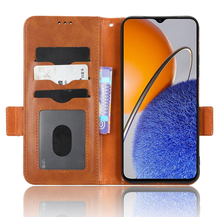 For Huawei nova Y61 Symmetrical Triangle Leather Phone Case