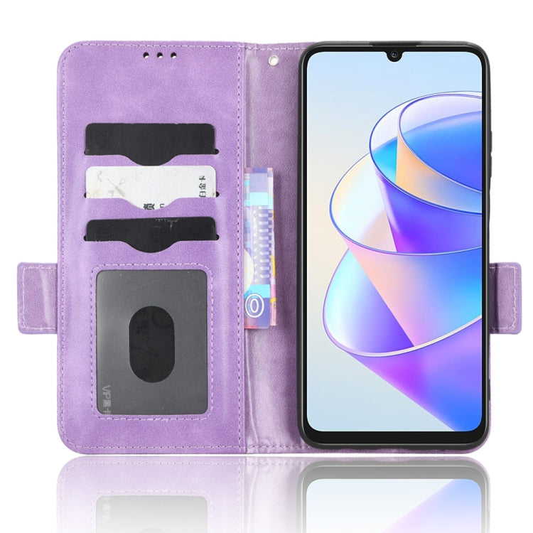 For Honor X7a Symmetrical Triangle Leather Phone Case