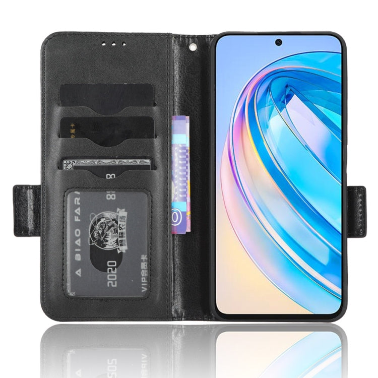 For Honor X8a Symmetrical Triangle Leather Phone Case