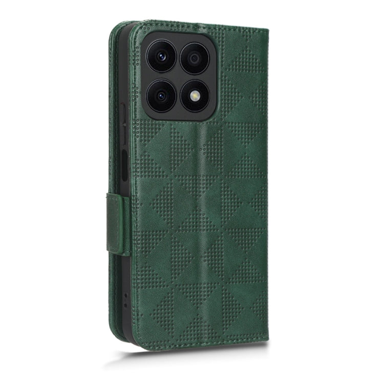 For Honor X8a Symmetrical Triangle Leather Phone Case