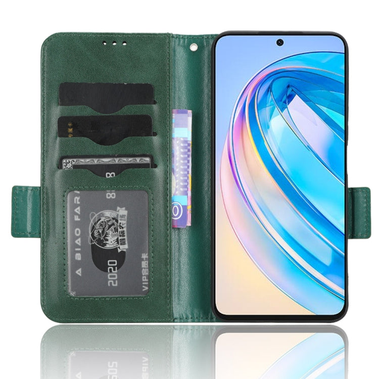 For Honor X8a Symmetrical Triangle Leather Phone Case