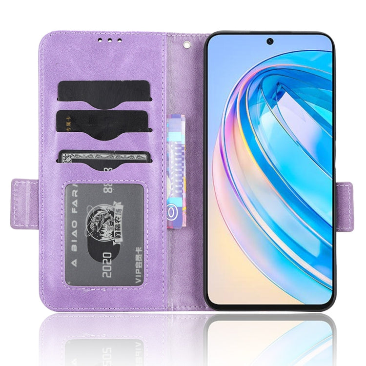 For Honor X8a Symmetrical Triangle Leather Phone Case