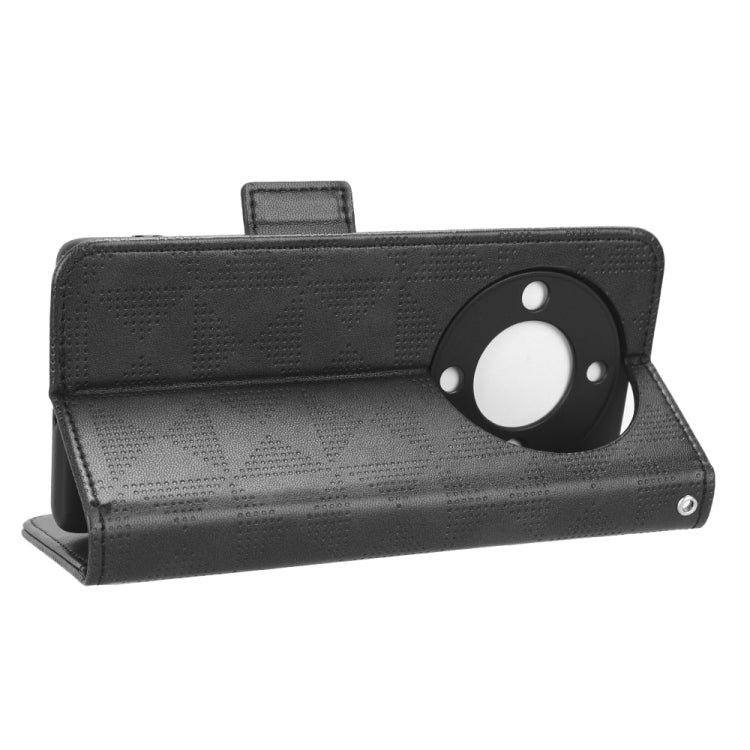 For Honor X40 5G / X9a 5G / Magic5 Lite 5G Symmetrical Triangle Leather Phone Case