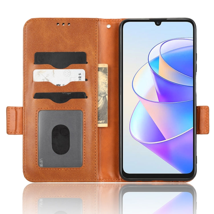 For Honor Play 40 Plus Symmetrical Triangle Leather Phone Case