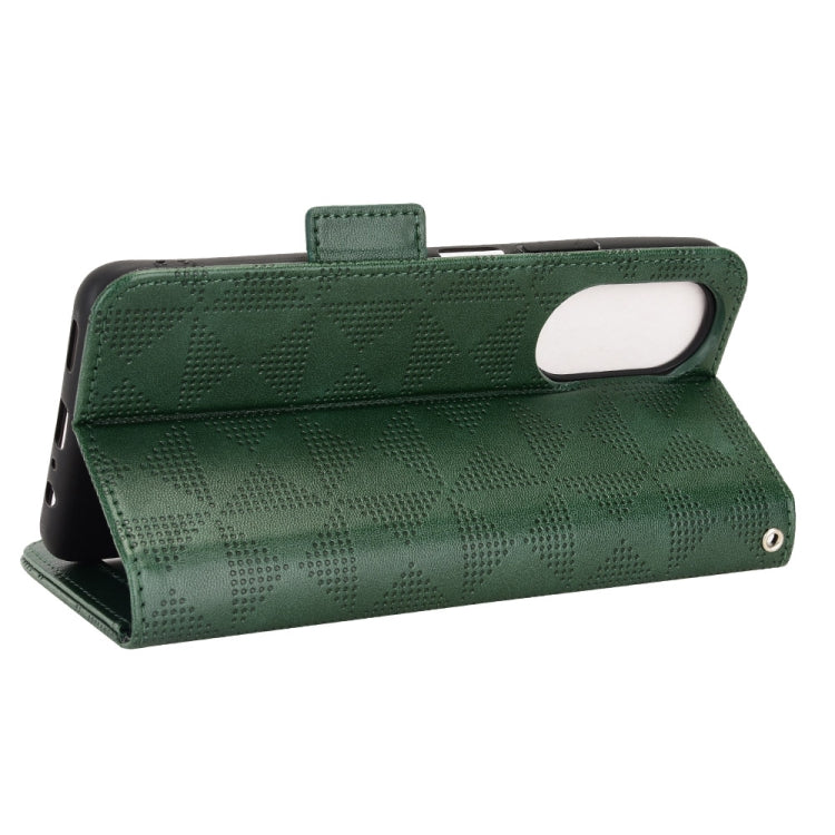 For Honor X7 Symmetrical Triangle Leather Phone Case