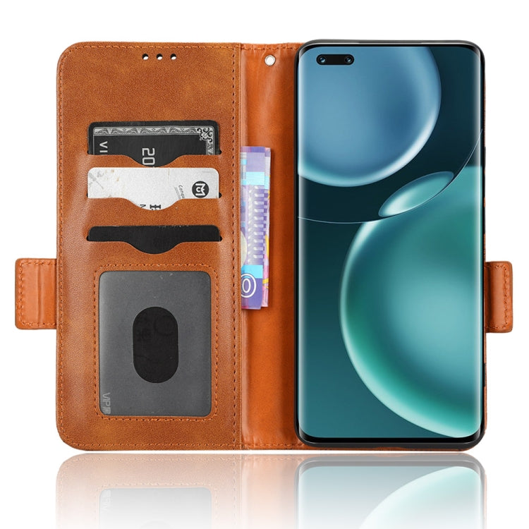 For Honor Magic4 Pro Symmetrical Triangle Leather Phone Case