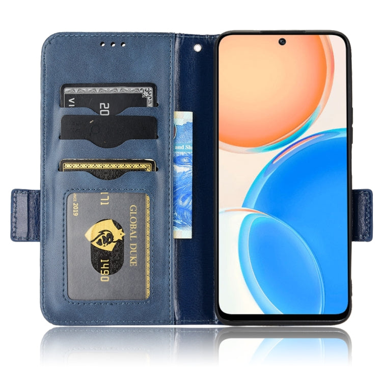 For Honor X8 Symmetrical Triangle Leather Phone Case