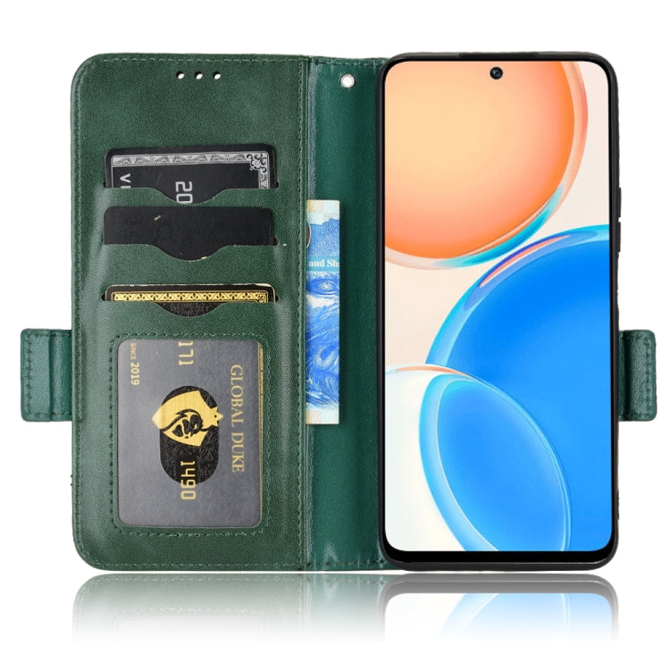 For Honor X8 Symmetrical Triangle Leather Phone Case