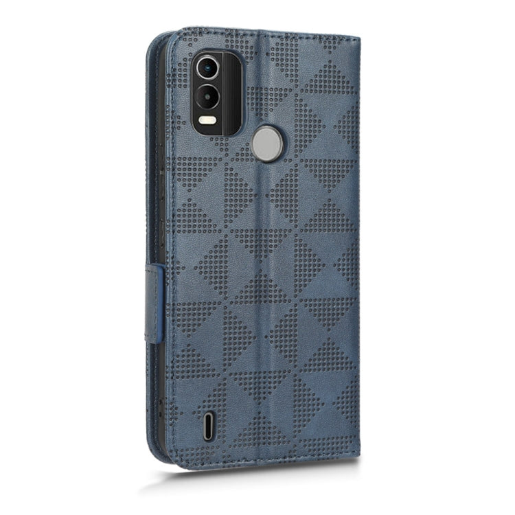 For Nokia C21 Plus Symmetrical Triangle Leather Phone Case