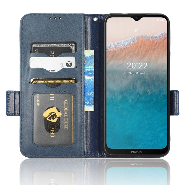 For Nokia C21 Plus Symmetrical Triangle Leather Phone Case