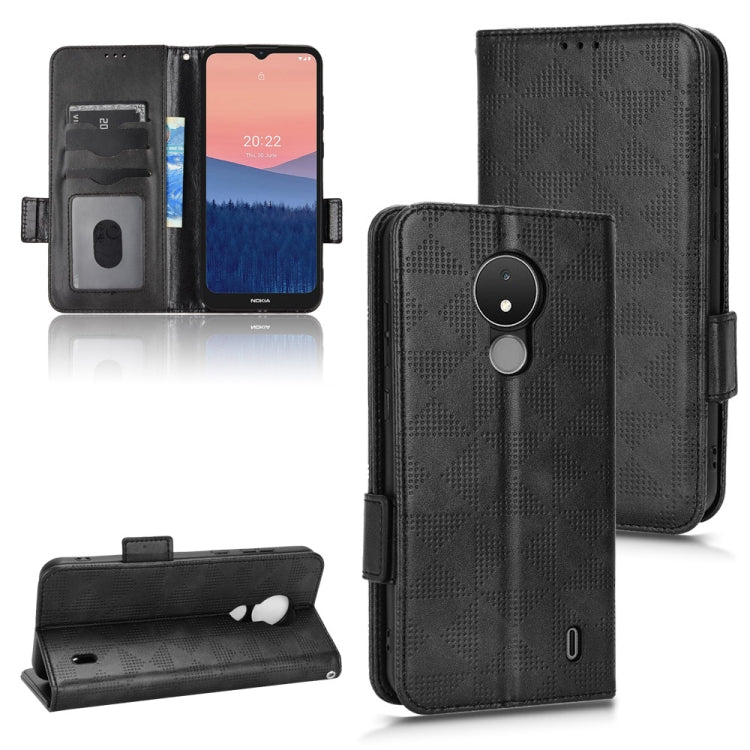 For Nokia C21 Symmetrical Triangle Leather Phone Case