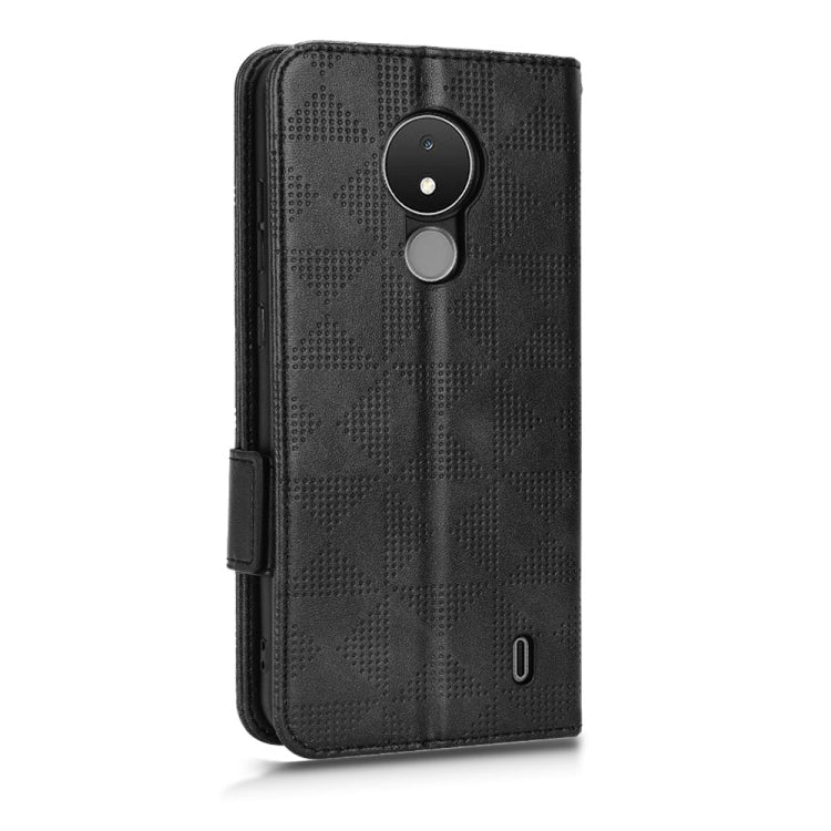 For Nokia C21 Symmetrical Triangle Leather Phone Case