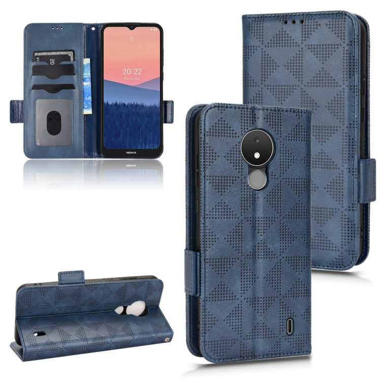 For Nokia C21 Symmetrical Triangle Leather Phone Case