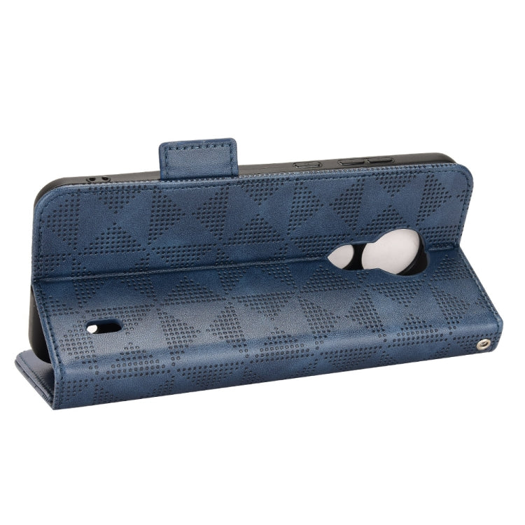 For Nokia C21 Symmetrical Triangle Leather Phone Case