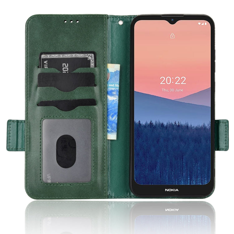 For Nokia C21 Symmetrical Triangle Leather Phone Case