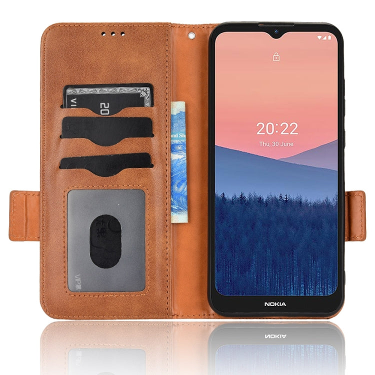 For Nokia C21 Symmetrical Triangle Leather Phone Case