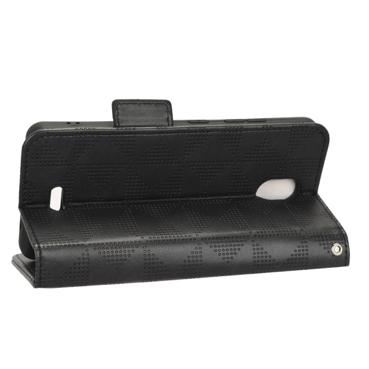 For Nokia C100 Symmetrical Triangle Leather Phone Case