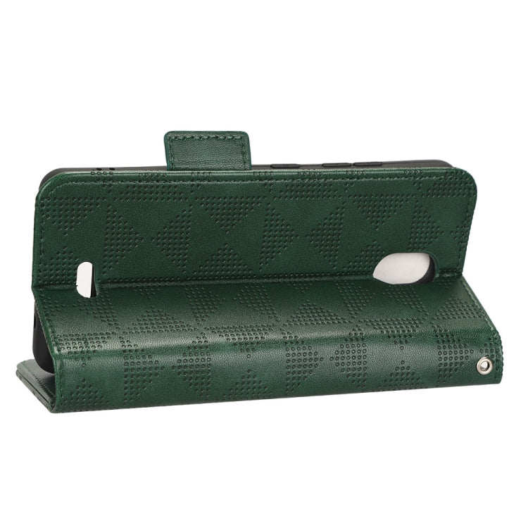 For Nokia C100 Symmetrical Triangle Leather Phone Case