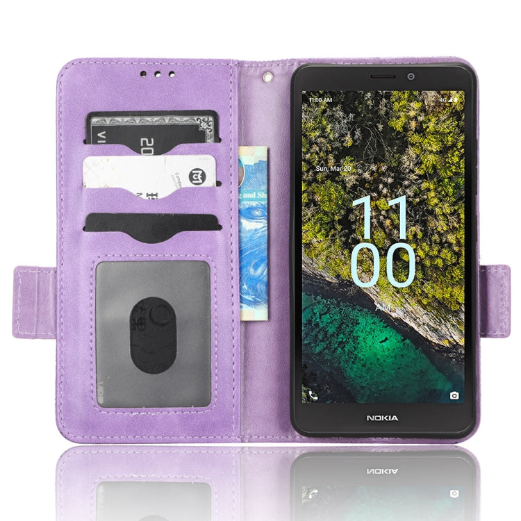 For Nokia C100 Symmetrical Triangle Leather Phone Case