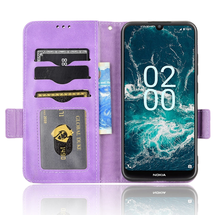 For Nokia C200 Symmetrical Triangle Leather Phone Case