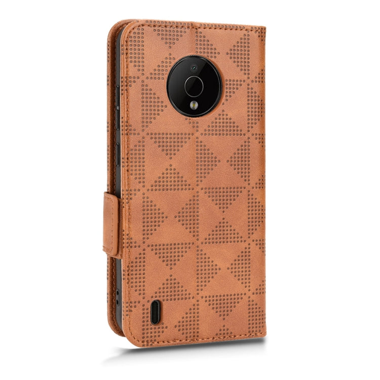 For Nokia C200 Symmetrical Triangle Leather Phone Case