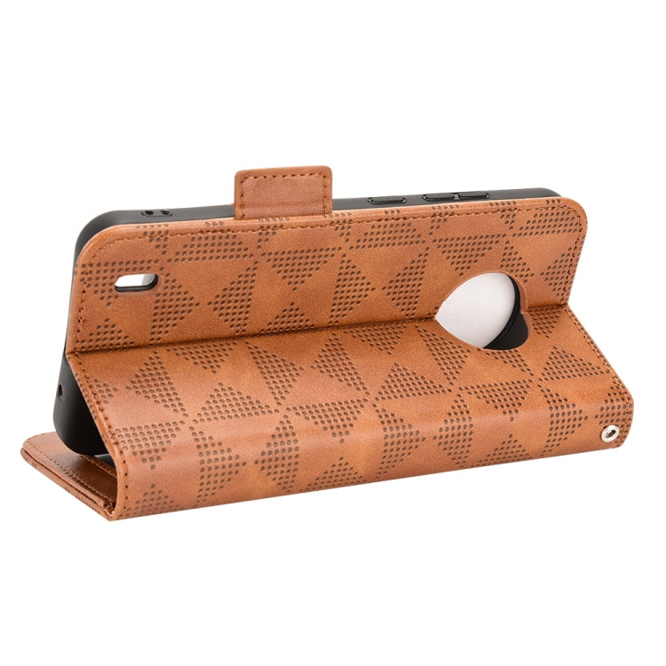 For Nokia C200 Symmetrical Triangle Leather Phone Case