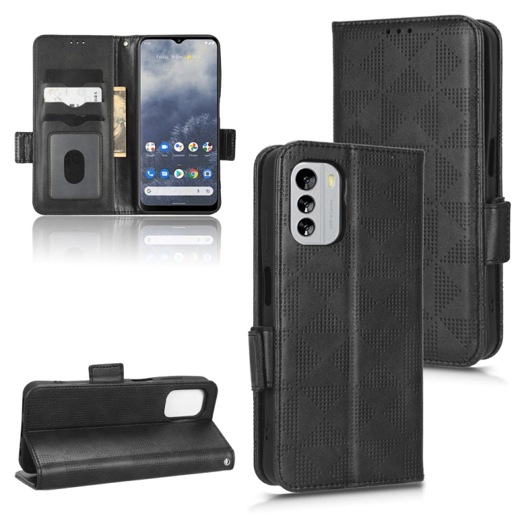 For Nokia G60 5G Symmetrical Triangle Leather Phone Case
