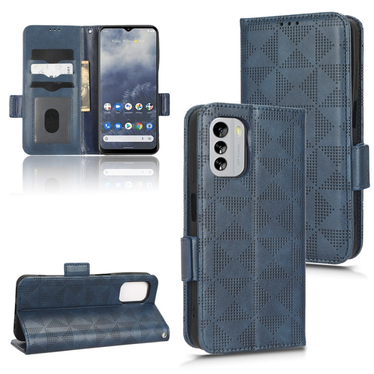 For Nokia G60 5G Symmetrical Triangle Leather Phone Case
