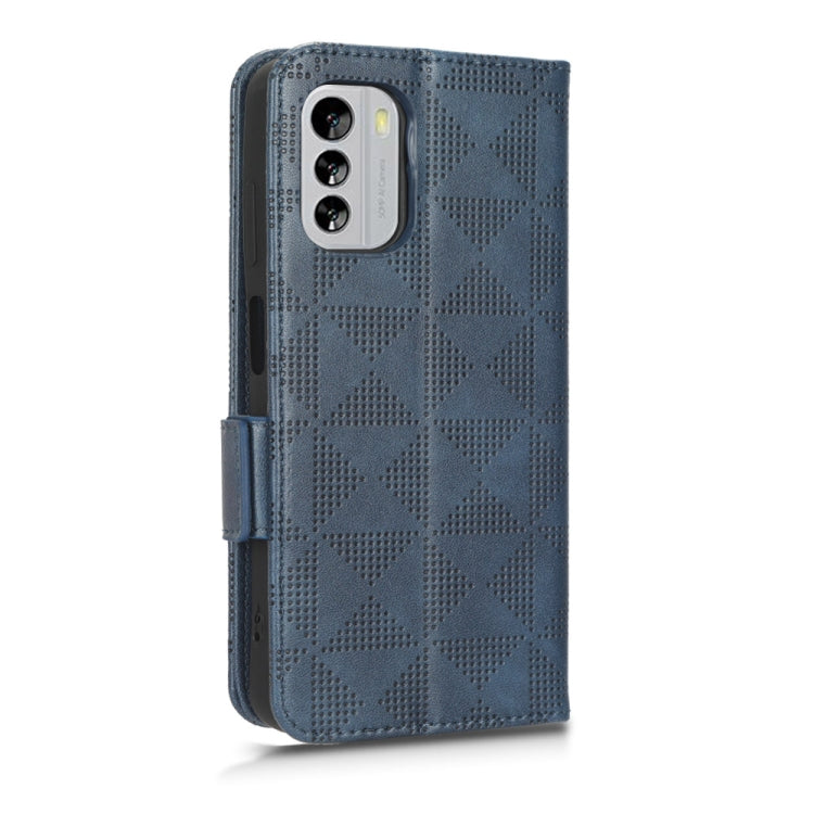 For Nokia G60 5G Symmetrical Triangle Leather Phone Case