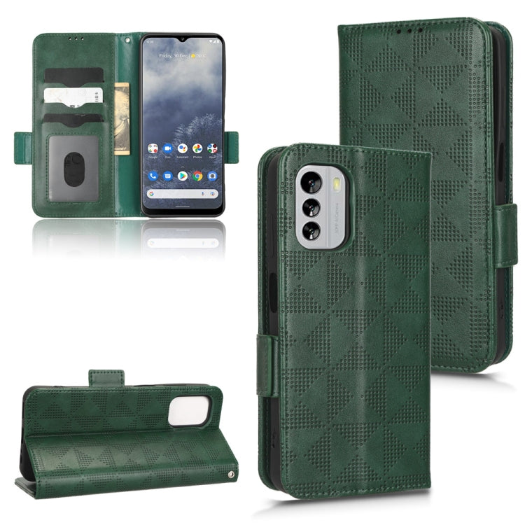 For Nokia G60 5G Symmetrical Triangle Leather Phone Case