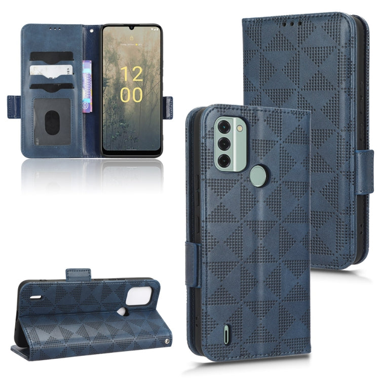 For Nokia C31 Symmetrical Triangle Leather Phone Case