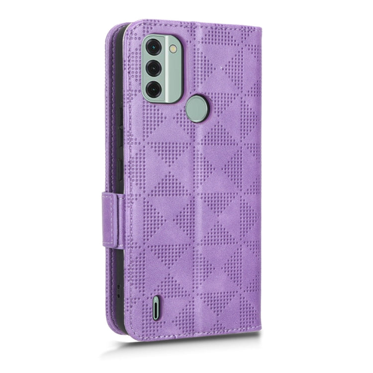 For Nokia C31 Symmetrical Triangle Leather Phone Case