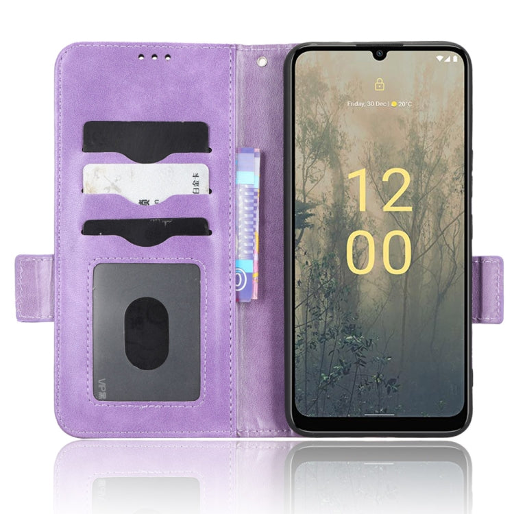 For Nokia C31 Symmetrical Triangle Leather Phone Case