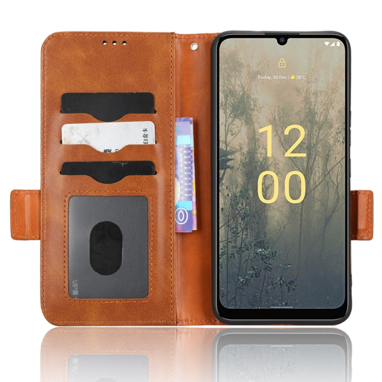 For Nokia C31 Symmetrical Triangle Leather Phone Case