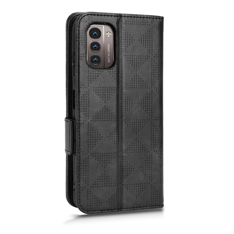 For Nokia G21 / G11 Symmetrical Triangle Leather Phone Case