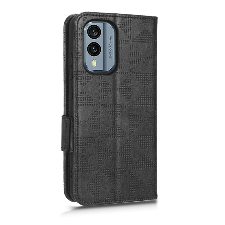 For Nokia X30 5G Symmetrical Triangle Leather Phone Case