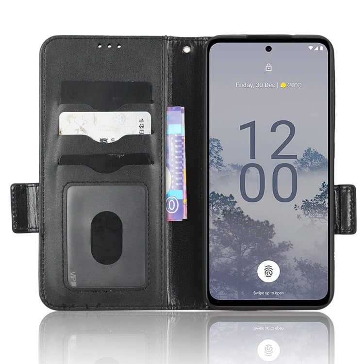 For Nokia X30 5G Symmetrical Triangle Leather Phone Case