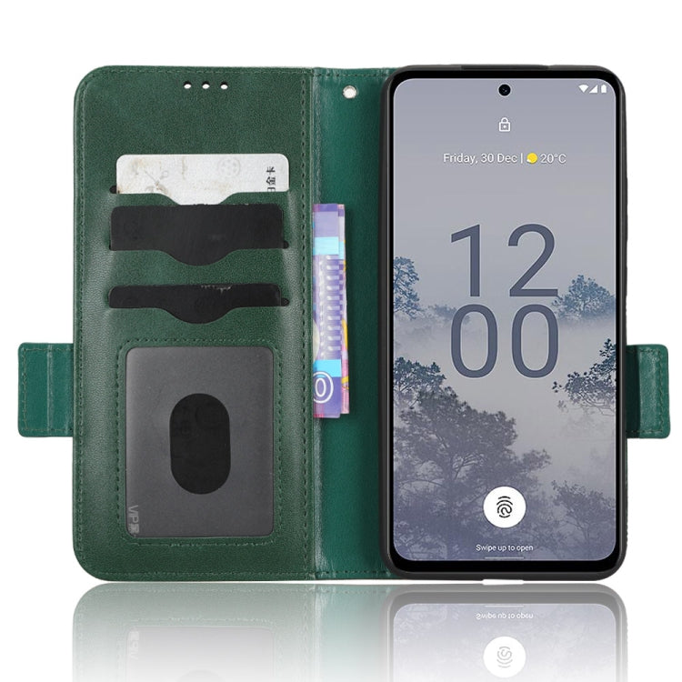 For Nokia X30 5G Symmetrical Triangle Leather Phone Case