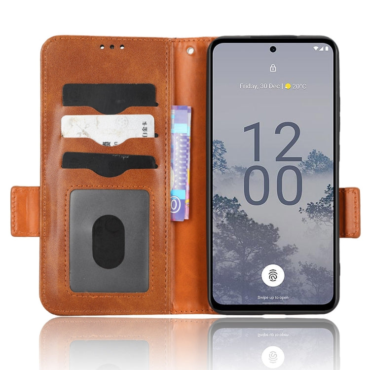 For Nokia X30 5G Symmetrical Triangle Leather Phone Case