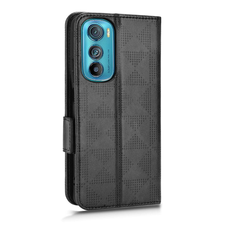For Motorola Edge 30 Symmetrical Triangle Leather Phone Case