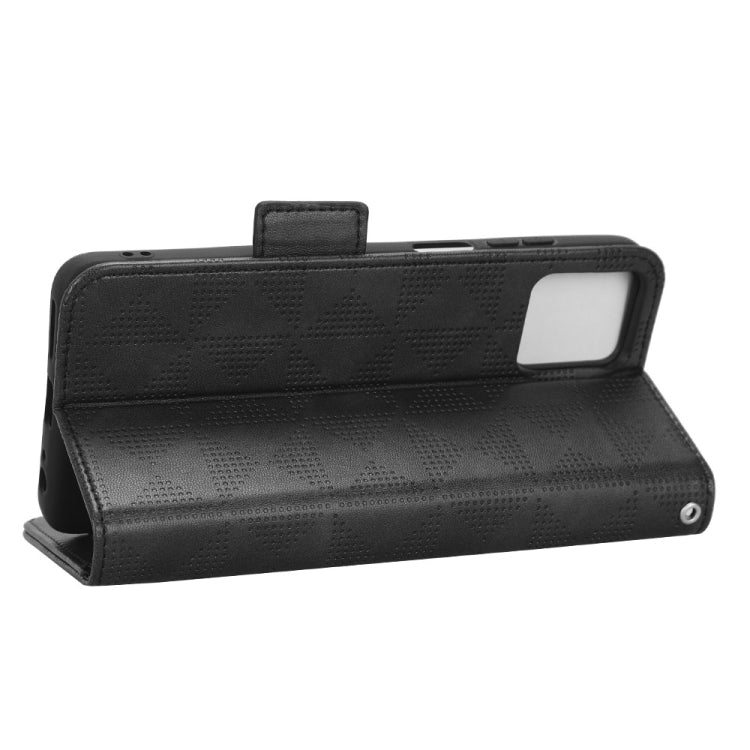 For Motorola Moto G32 Symmetrical Triangle Leather Phone Case